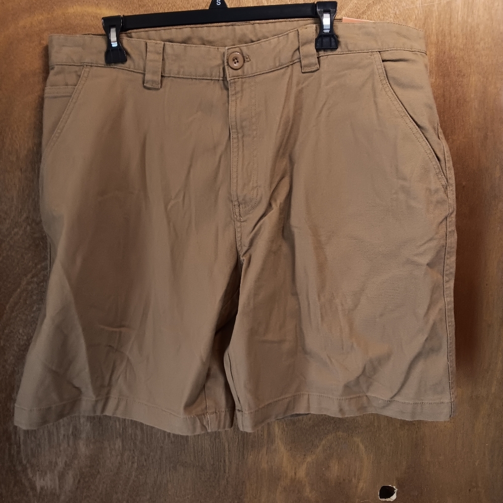 Reel Legends Men's Khaki Flat Front Shorts